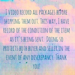 Video recorded Packing & Shipping plus shipping insurance